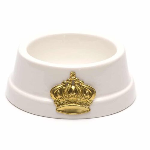 Ciotola in ceramica con corona